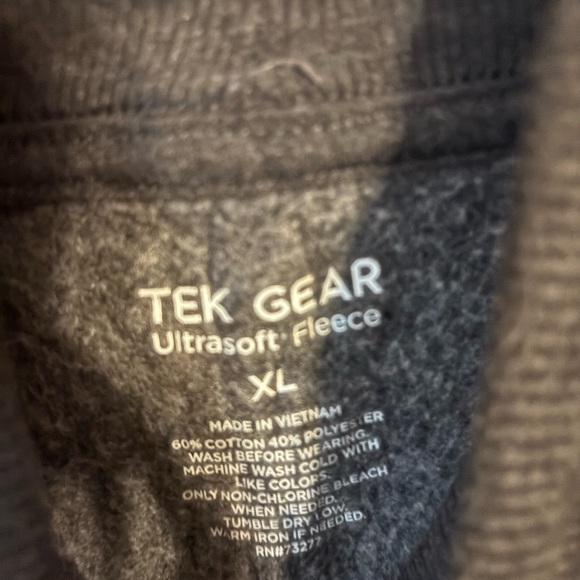 Tek Gear Cowl Neck Tunic Sweatshirt - Gray - XL - Picture 3 of 3